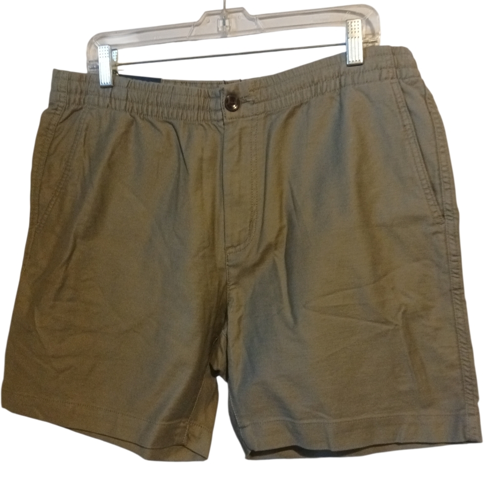 Ben Sherman Classic Tan Men's Flat Front Shorts Large